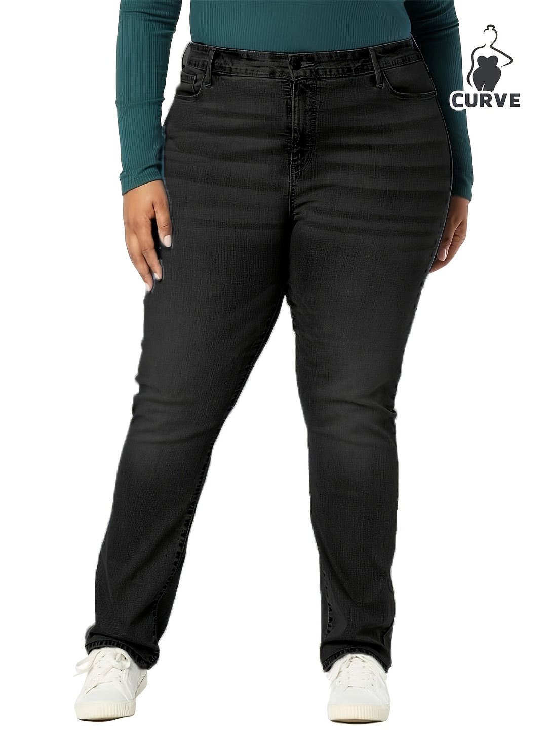 Movement Freedom Zipper Fly Bootcut Black Denim Jeans - Flossy Mom