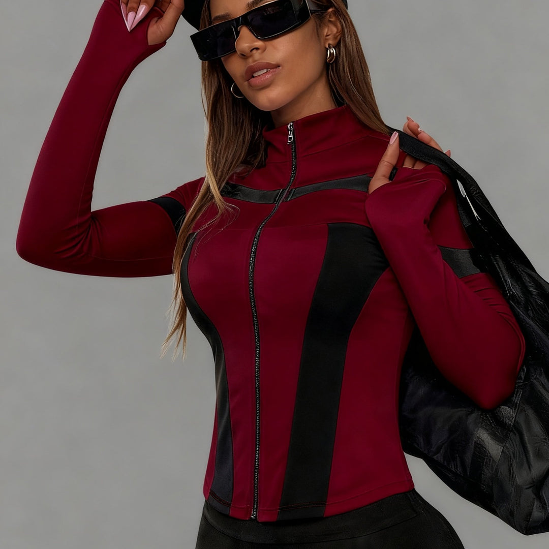 Sporty Zip Hoodie Jackets- Stretchy &amp; Fierce Fit - Flossy Mom