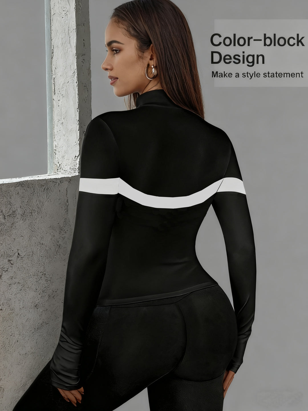 Sporty Zip Hoodie Jackets- Stretchy &amp; Fierce Fit - Flossy Mom