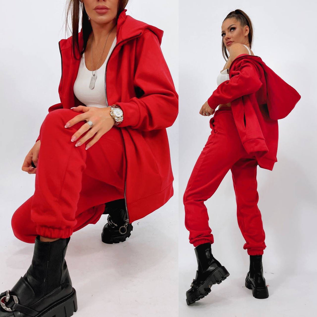 Soft Solid Color Hoodie & Pants Set – Street Cool - Flossy Mom