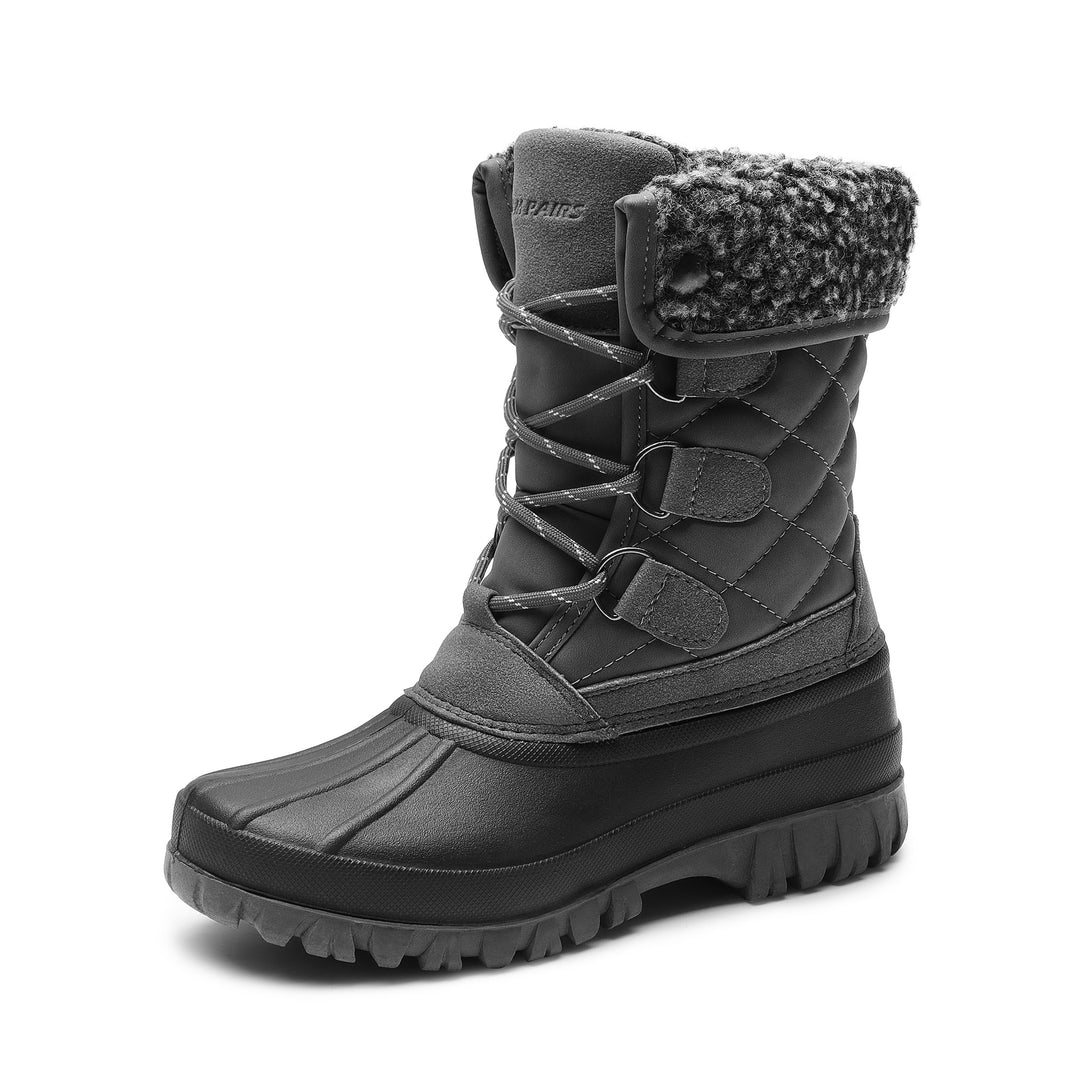 Winter Warm Insulated Waterproof Fur Duck Boots - Flossy Mom