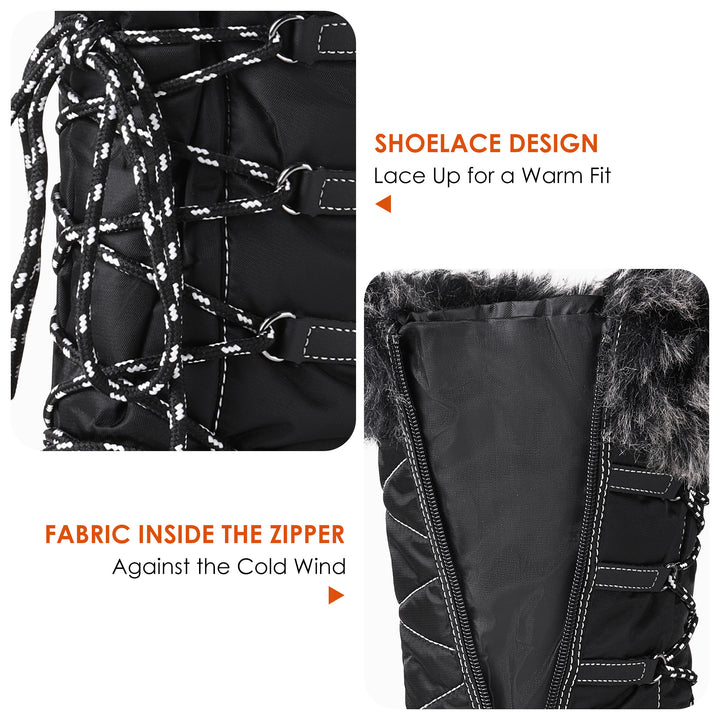 Cozy Faux Fur Lined Waterproof Mid-Calf Boots - Flossy Mom