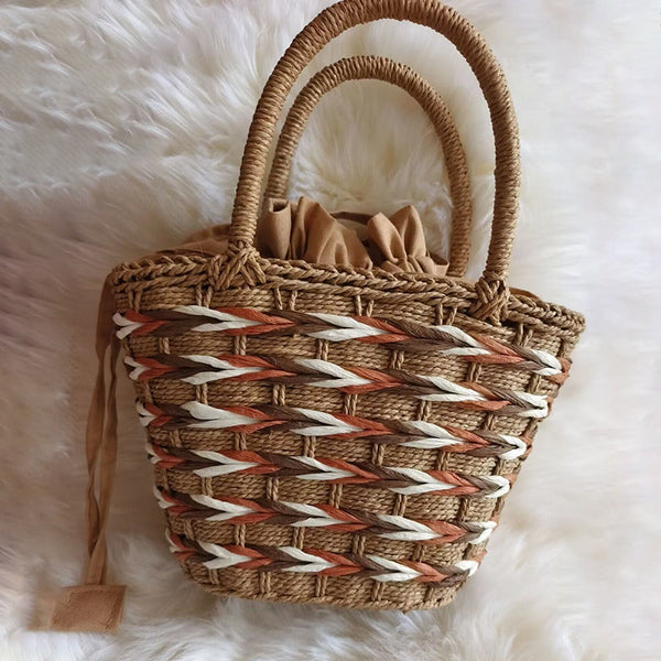 Hippie Design Paper String Woven Handbags