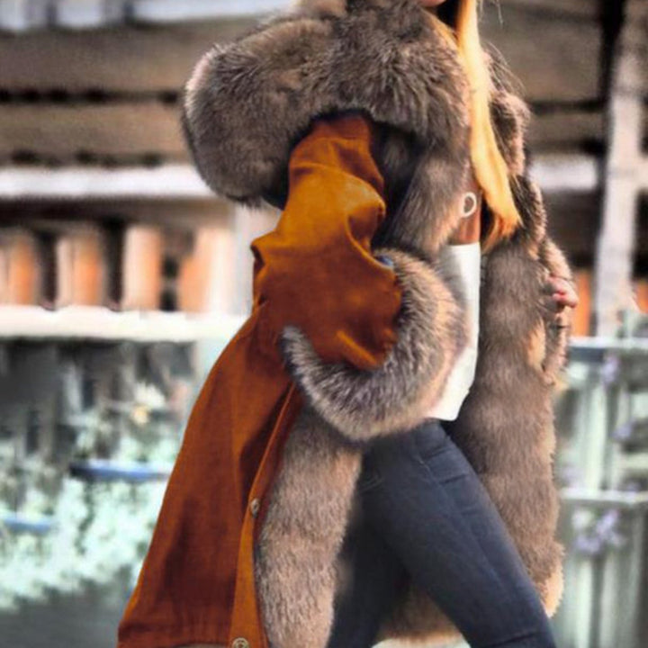 Glam Faux Fur Collar & Hood Winter Coats ✨ Soft & Stylish - Flossy Mom