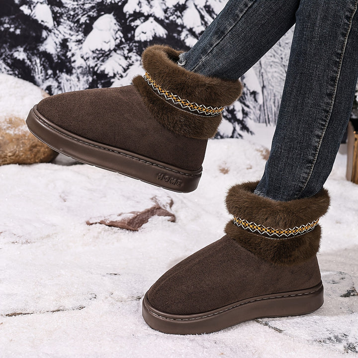 Cozy & Comfortable Warm Fleece-Lined Ankle Boots - Flossy Mom