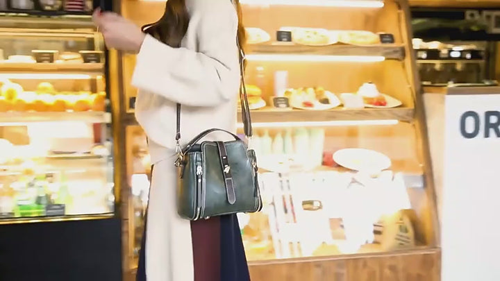 Timeless Gold Hardware Handle Strap PU Leather Bags