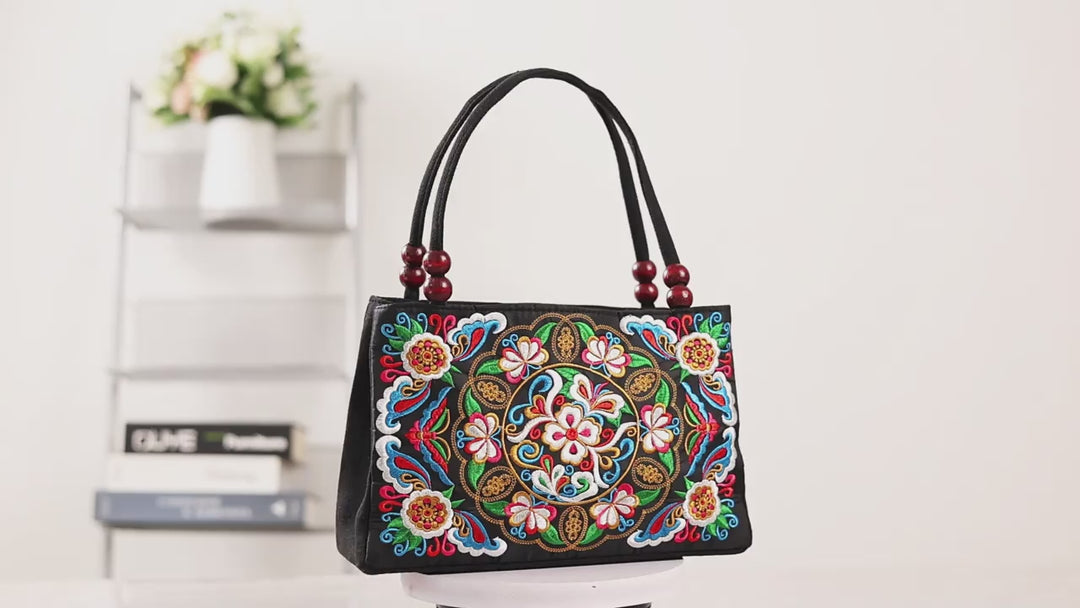 60’s Floral Embroidered Handbags - Hippie Chic