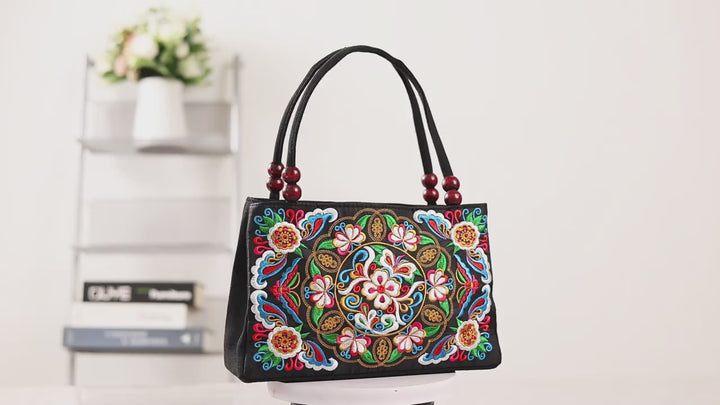 60’s Floral Embroidered Handbags - Hippie Chic