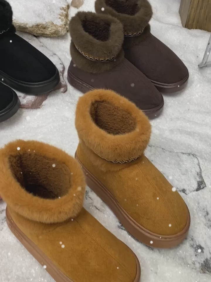 Cozy & Comfortable Warm Fleece-Lined Ankle Boots